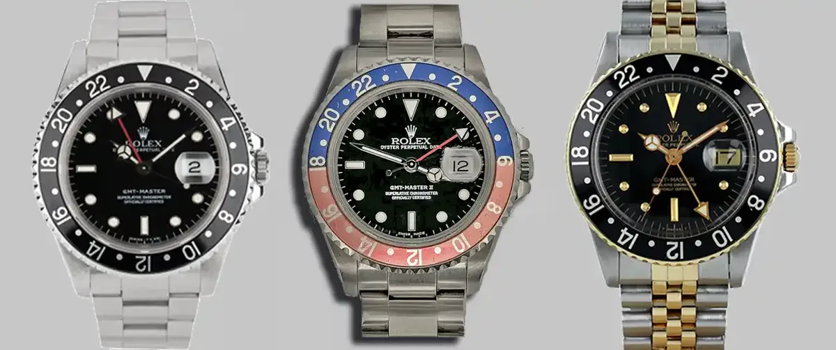 rolex gmt master vintage pre-owned occasion mostra aix